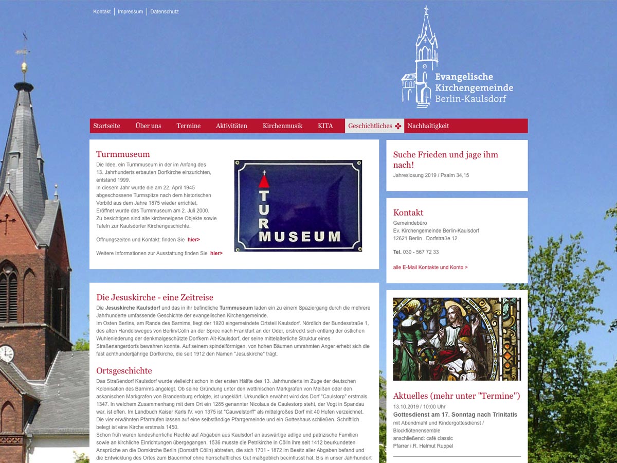 Homepage Kirchengemeinde Kaulsdorf